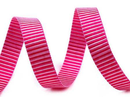 Taśma 9mm ryps poliestrowa amarant