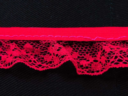 Taśma 25mm elastyczna FALBANKA czerwona