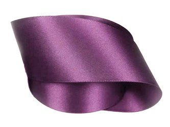 Wstążka 50mm atłas śliwka