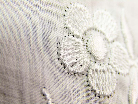 Przodzik BEBE haft stokrotka biały