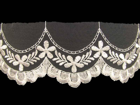 Koronka 9cm tiulowa ivory