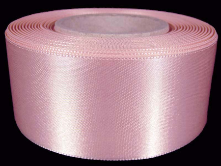 Wstążka 40mm atłas jasny róż