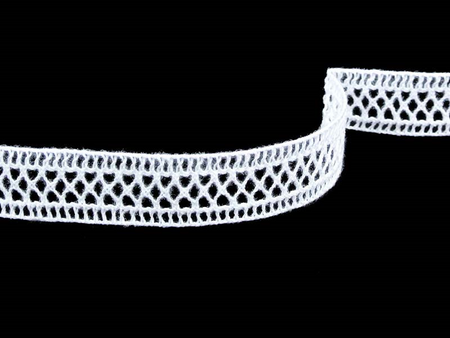 Wstawka 2cm bawełniana biała