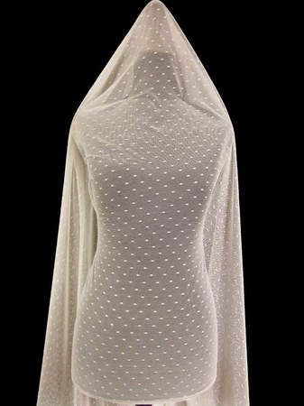 Tiul 150cm miękki KROPKA czarny