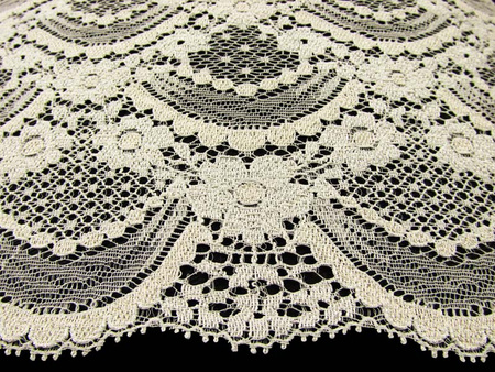 Koronka 9cm elastyczna popiel