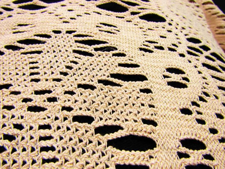 Koronka 170cm bawełniana ORNAMENT natural