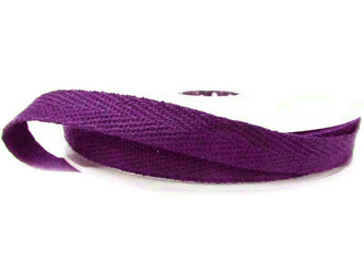 Taśma 10mm bawełniana purpura
