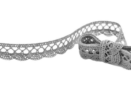 Koronka 1,8cm bawełniana popiel