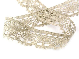 Koronka 3,5cm len natural