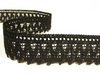 Koronka 4cm bawełniana czarna
