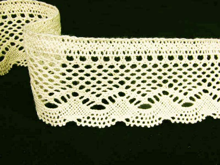 Koronka 5,5cm bawełniana krem