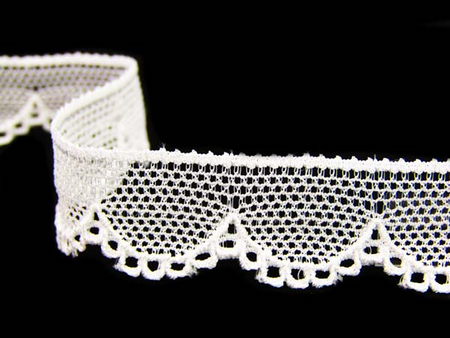 Koronka 1,6cm elastyczna biala
