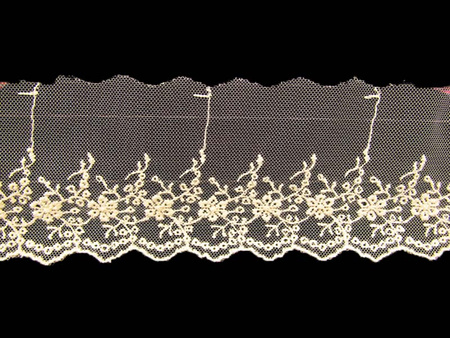 Koronka 8cm tiulowa natural