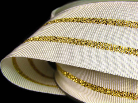 Taśma 30mm ryps lampas kość słoniowa