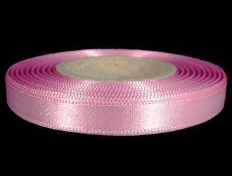 Wstążka 10mm atłas róż