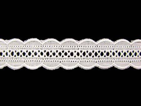 Wstawka 2,2cm haft angielski biała