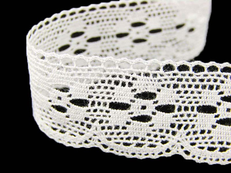 Koronka 2,1cm bawełniana biała