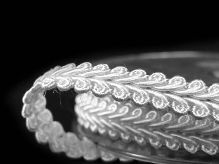 Taśma 0,75cm galonowa biała