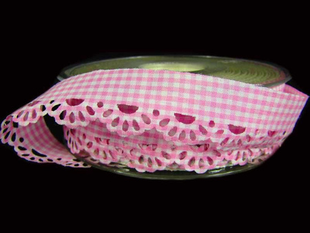 Taśma 2cm polycotton OBSZYWKA róż