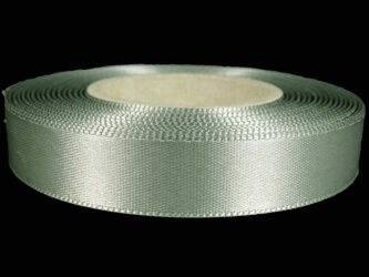 Wstążka 15mm atłas popiel