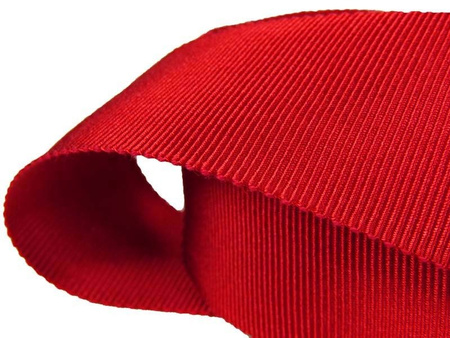 Taśma 40mm ryps bawełniano-wiskozowa czerwona