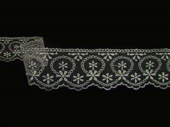 Koronka 4cm tiulowa grafit