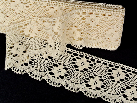 Koronka 8cm bawełniana naturalna