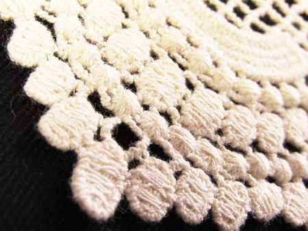 Kołnierzyk damski gipiura natural