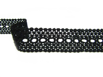 Wstawka 4,5cm bawełniana czarna