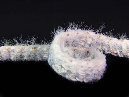 Taśma 12mm ozdobna "CHANEL" niebieska