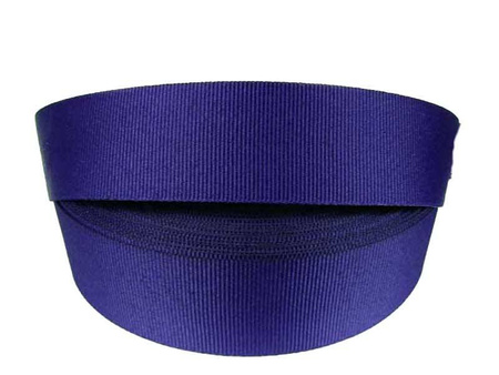 Taśma 37mm ryps poliestrowa jasny granat