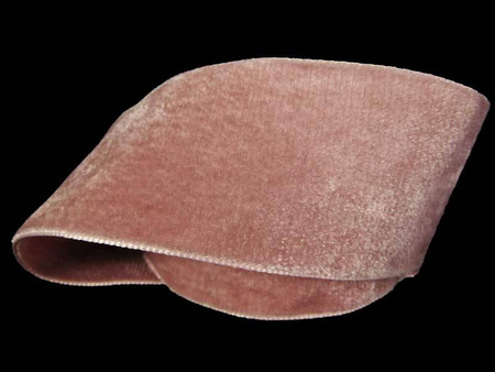 Aksamitka 50mm dwustronna antyczny róż