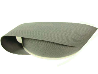 Taśma 30mm bawełniana jodełka popiel