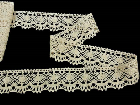 Koronka 5,1cm bawełniana naturalna