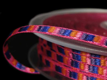 Taśma 3mm tkana DRABINKA amarant