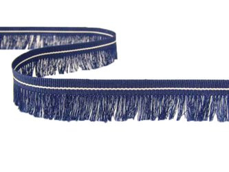 Taśma 2cm FRĘDZEL bawełna jasny granat