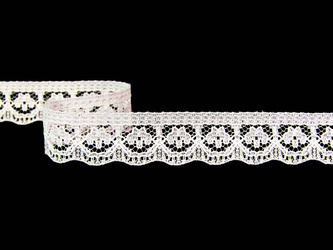 Koronka 1,2cm stabilna biała