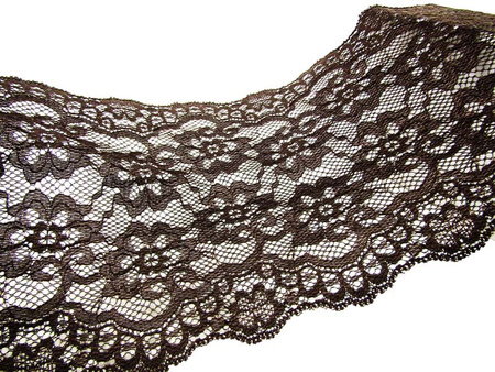 Wstawka 16cm elastyczna brązowa