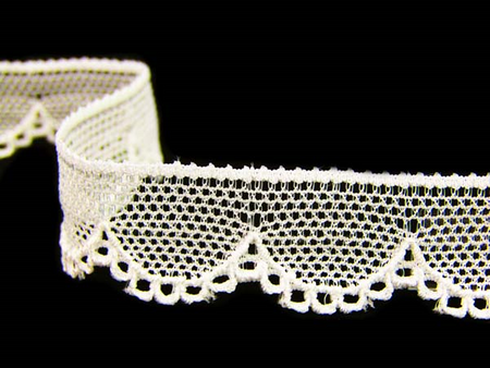 Koronka 1,6cm elastyczna kość słoniowa