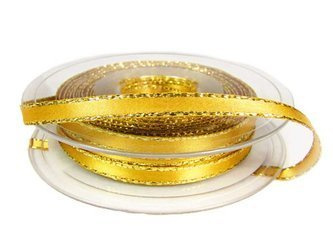 Wstążka 7mm atłas REXOR zlota