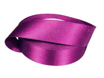 Wstążka 24mm atłas purpura