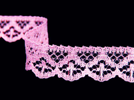 Koronka 1,5cm stabilna róż