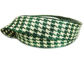 Taśma 25mm tkana PRINCE DE GALLES ciemnozielona