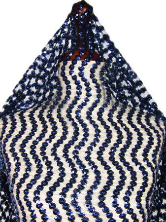 Koronka tiulowa z cekinem granat