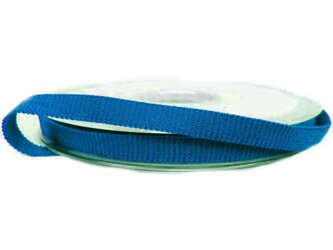 Taśma 6mm elastyczna rypsowa niebieski lazur