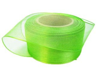 Wstążka 40mm organtyna zielona