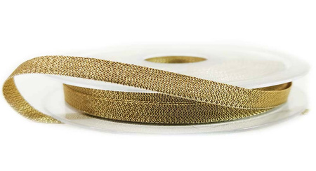 Wstążka 6mm lurex antique złota