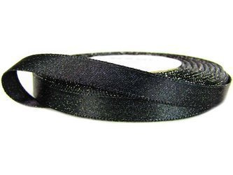 Wstążka 10mm atłas REXOR czarna