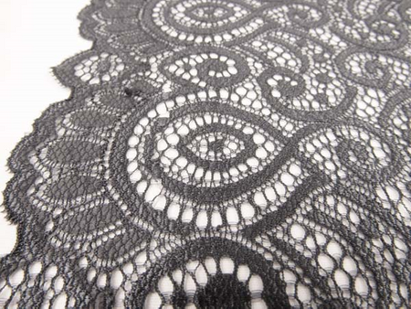 Wstawka 17cm elatyczna ciemny popiel