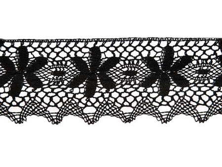 Koronka 11,5cm bawełniana czarna